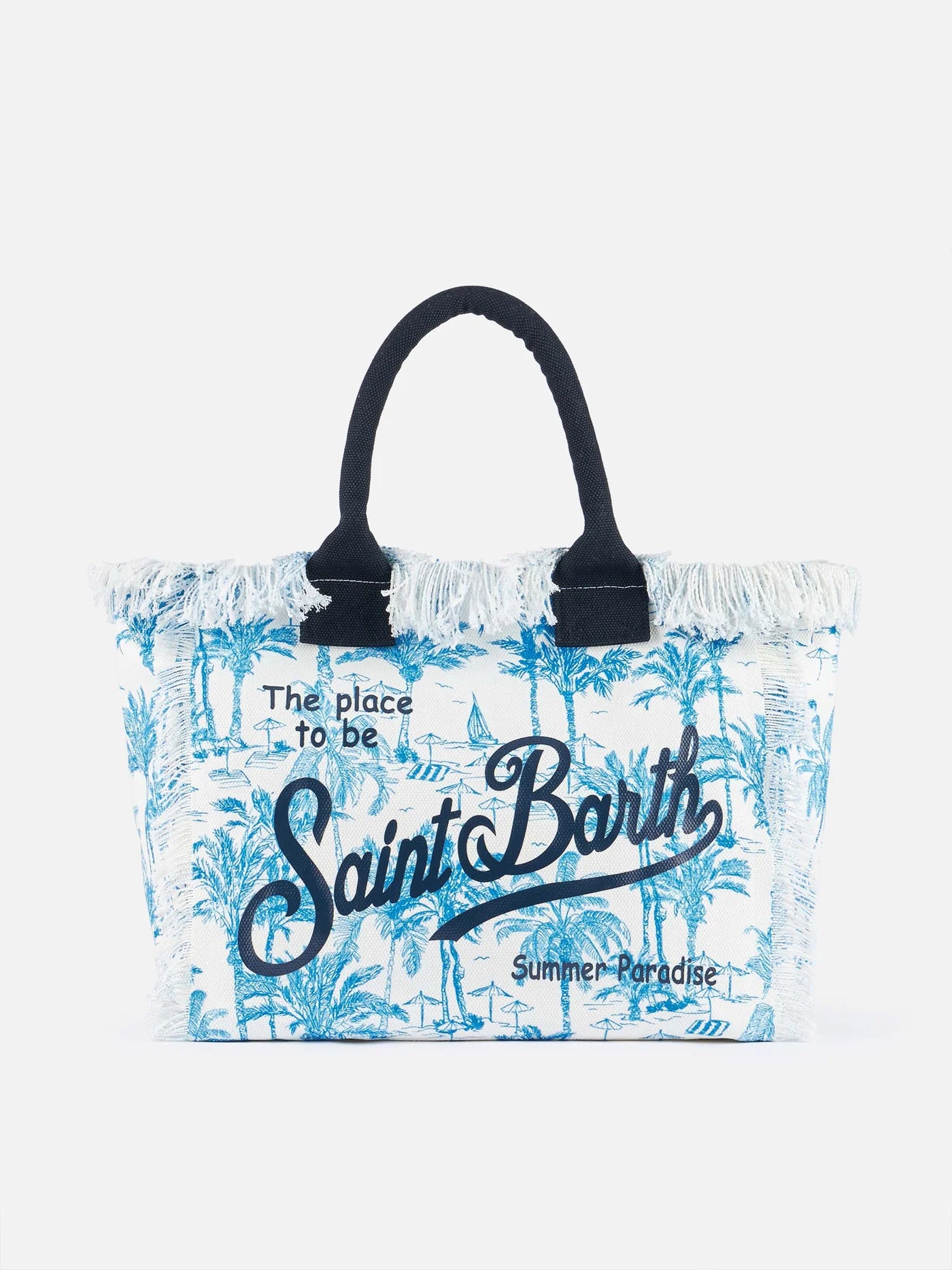 CALA BEACH® – Borsa da Mare in Cotone Bluette