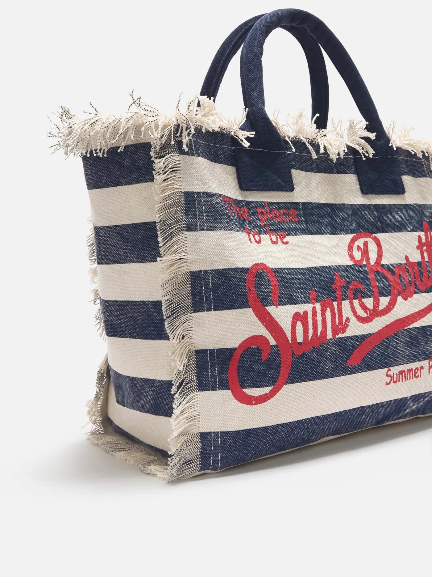 CALA BEACH® – Borsa da Mare in Cotone Blu e Rossa