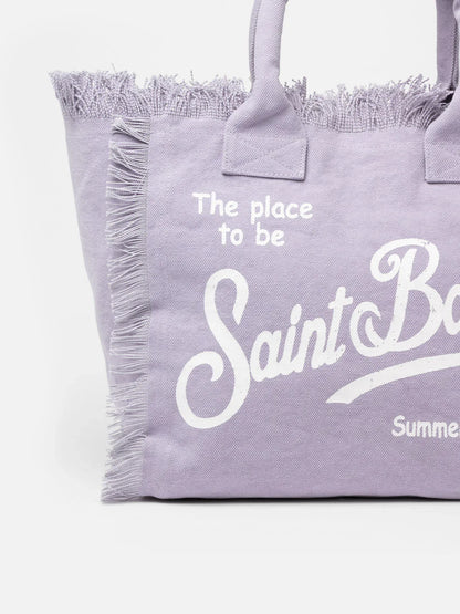 CALA BEACH® – Borsa da Mare in Cotone Lilla Vanity