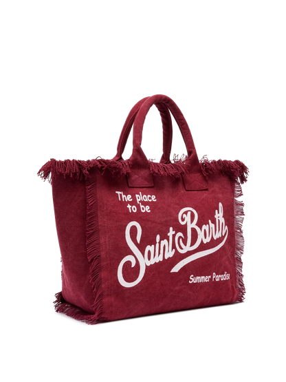 CALA BEACH® – Borsa da Mare in Cotone Bordeaux